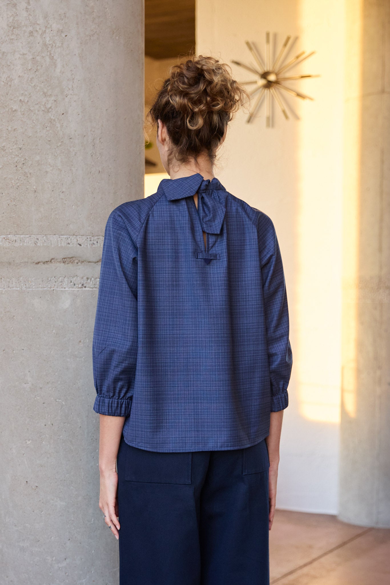 EMMA Bluse mit Karo-Muster