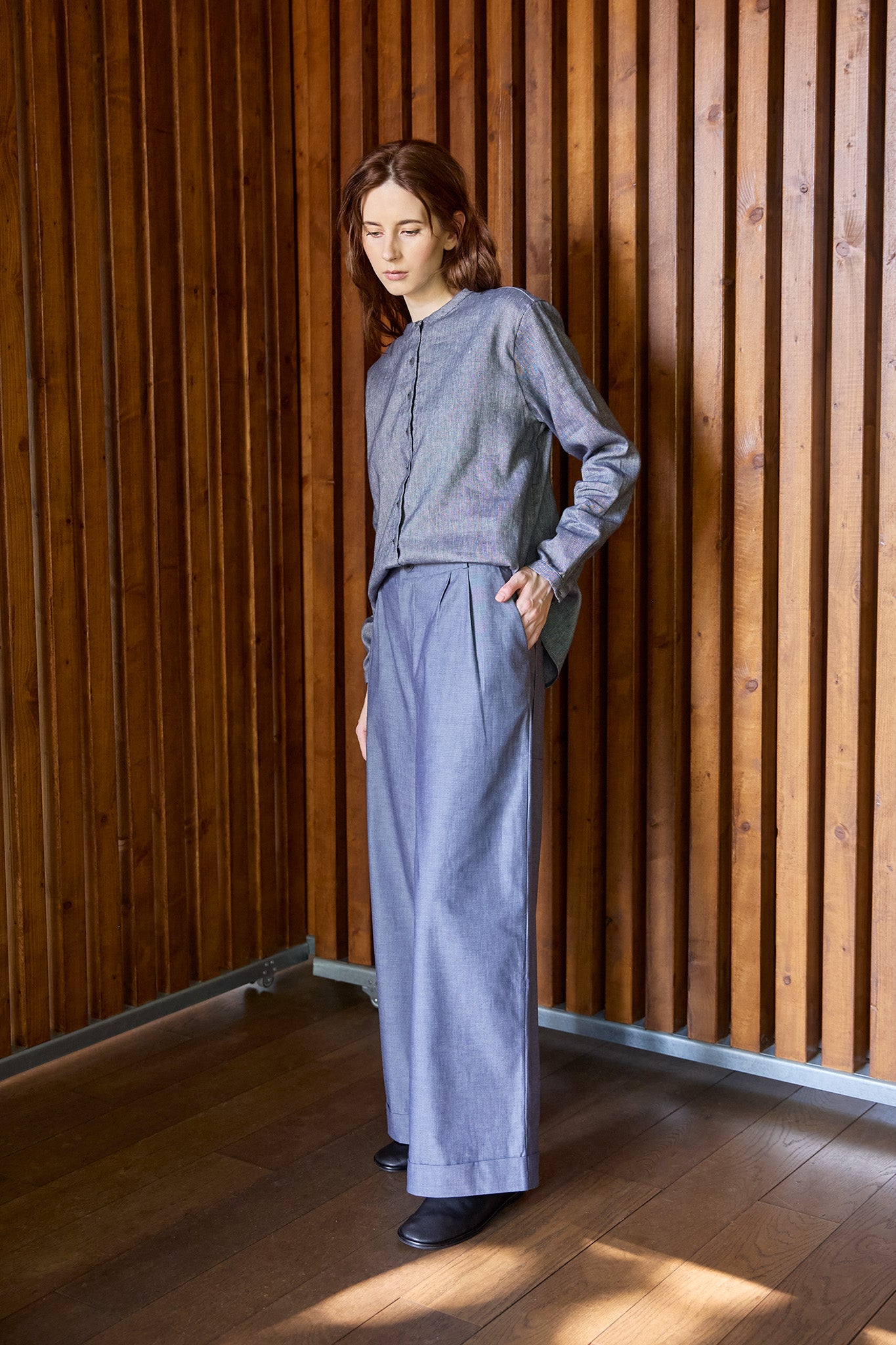 NAOMIE Bundfaltenhose